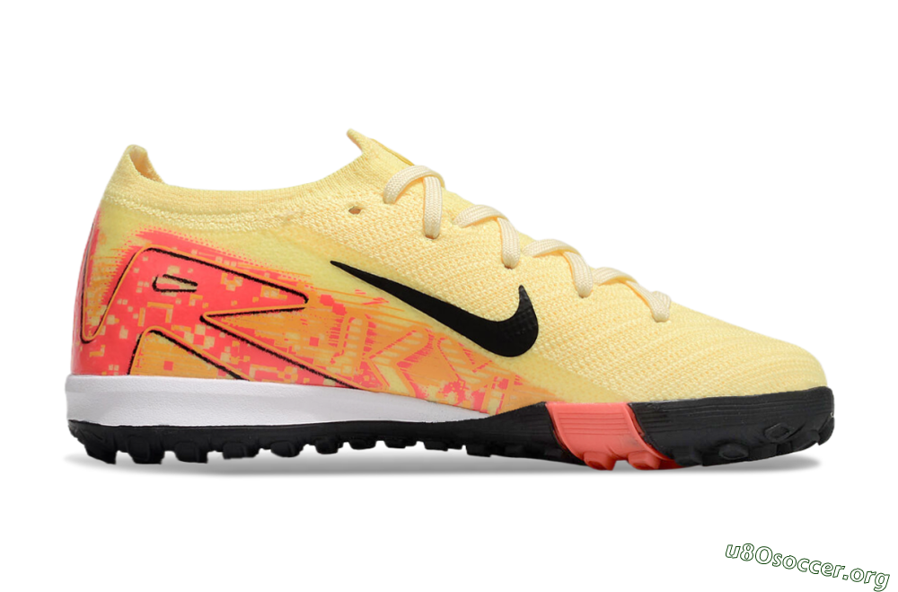Kids Nike Air Zoom Mercurial Vapor 16 Elite TF Football Shoes - Yellow/Red/Black 6