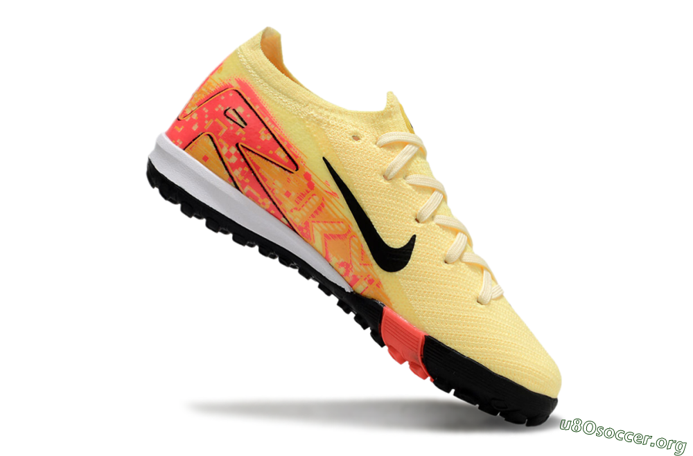 Kids Nike Air Zoom Mercurial Vapor 16 Elite TF Football Shoes - Yellow/Red/Black 4
