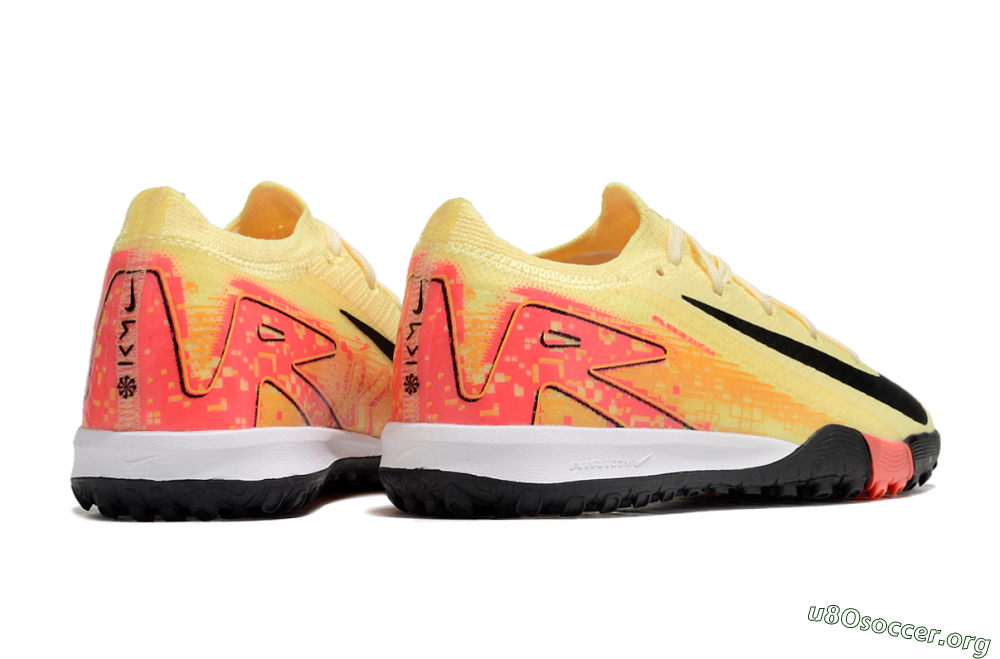 Kids Nike Air Zoom Mercurial Vapor 16 Elite TF Football Shoes - Yellow/Red/Black 7