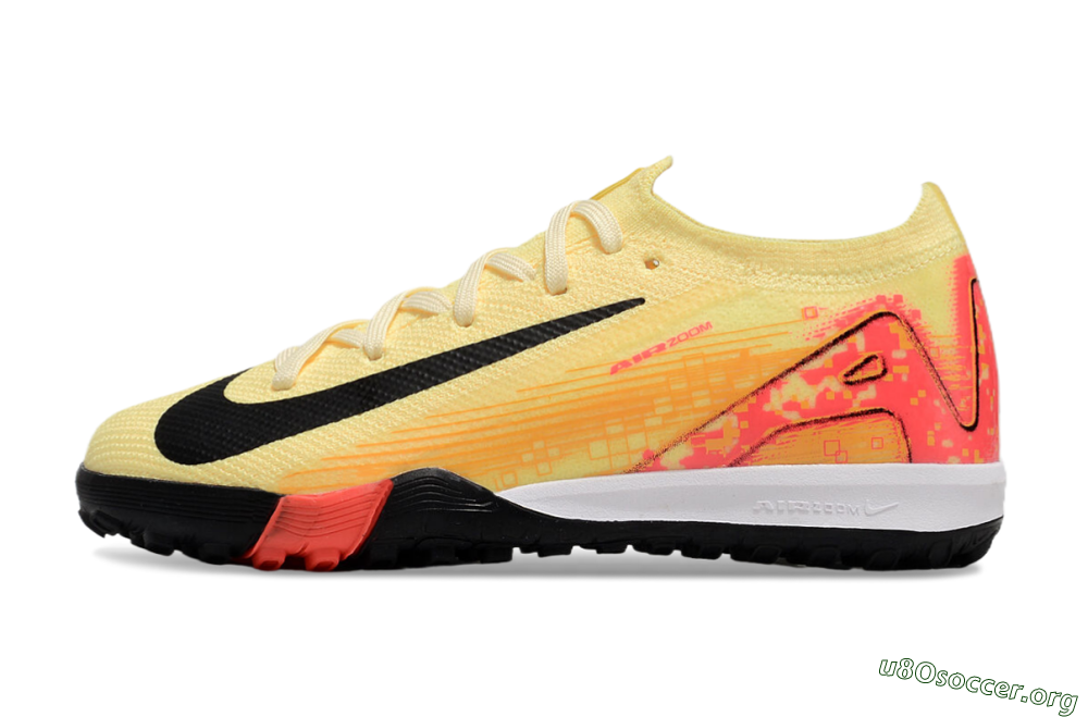 Kids Nike Air Zoom Mercurial Vapor 16 Elite TF Football Shoes - Yellow/Red/Black 3