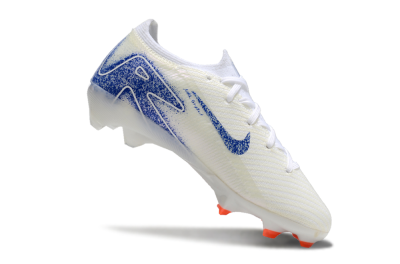 Kids Nike Air Zoom Mercurial Vapor 16 Elite FG Football Boots - Beige/Blue/White