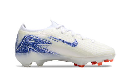 Kids Nike Air Zoom Mercurial Vapor 16 Elite FG Football Boots - Beige/Blue/White
