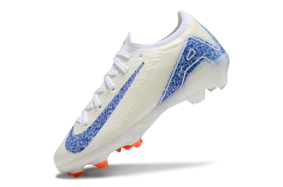 Kids Nike Air Zoom Mercurial Vapor 16 Elite FG Football Boots - Beige/Blue/White
