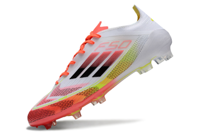 Adidas F50 Elite FG Football Boots - White/Red/Yellow