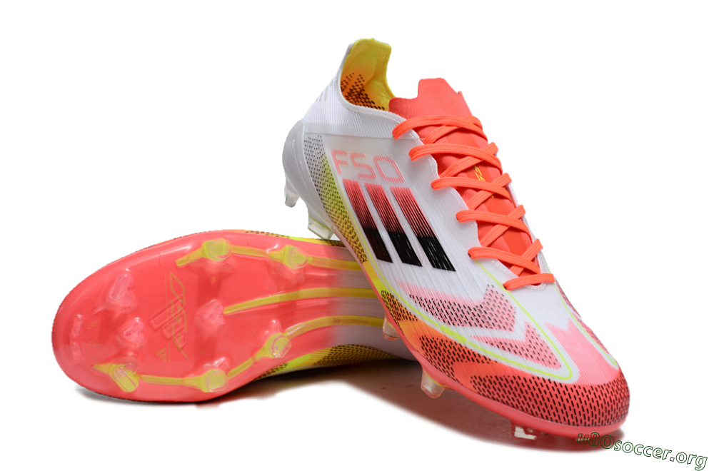 Adidas F50 Elite FG Football Boots - White/Red/Yellow 0