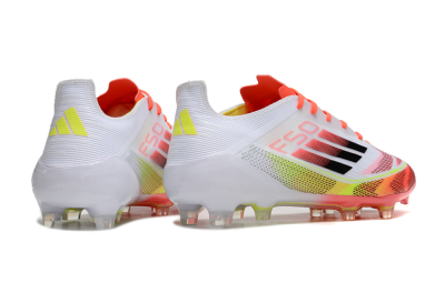 Adidas F50 Elite FG Football Boots - White/Red/Yellow