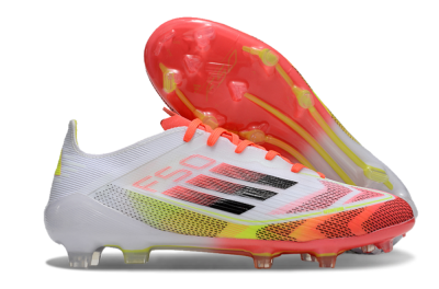 Adidas F50 Elite FG Football Boots - White/Red/Yellow