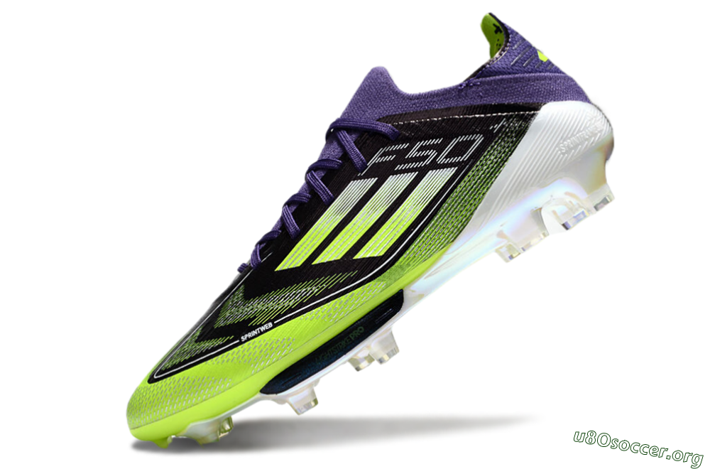Adidas F50+ Lightstrike Pro FG Football Boots - Purple/Yellow/White 4