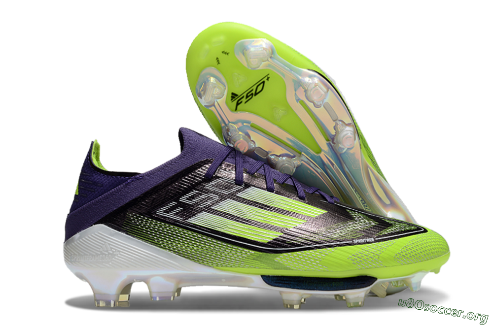 Adidas F50+ Lightstrike Pro FG Football Boots - Purple/Yellow/White 2