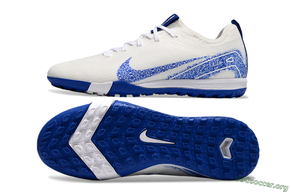 Nike Air Zoom Mercurial Vapor 16 Pro TF Football Shoes - White/Blue 1