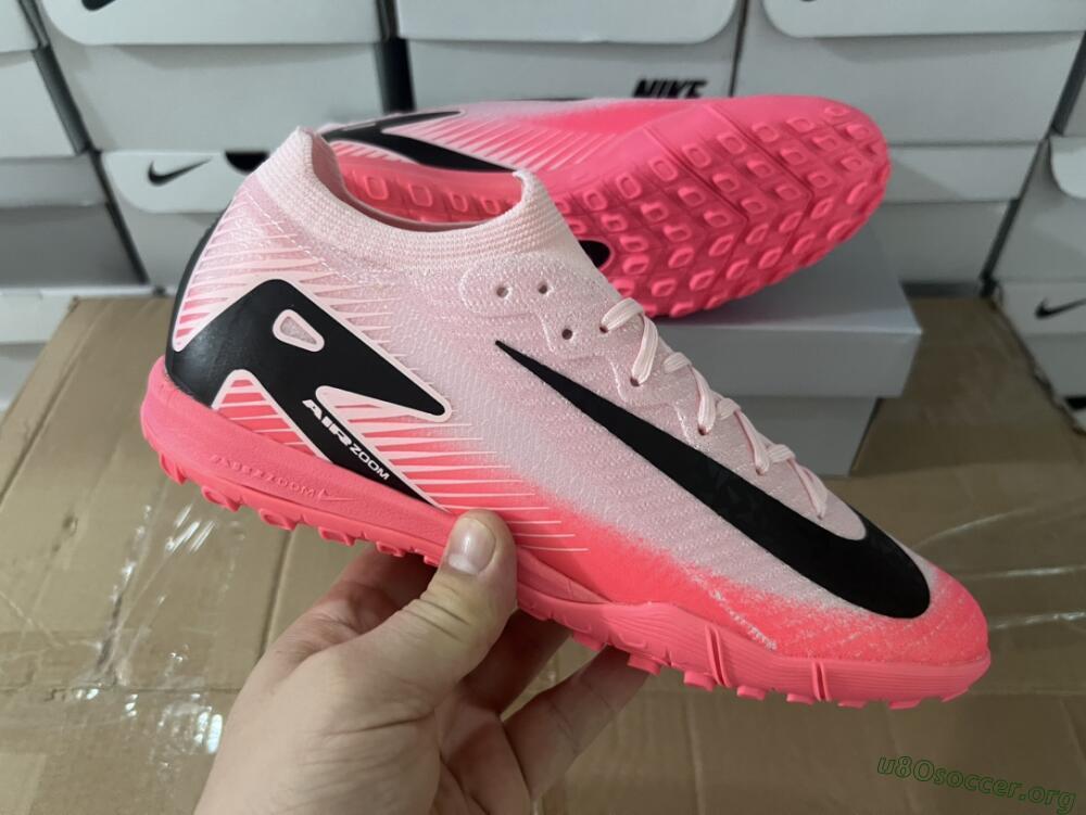 Nike Air Zoom Mercurial Vapor 16 Elite TF Football Shoes - Pink/White