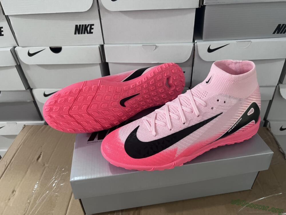 Nike Air Zoom Mercurial Superfly 10 Elite TF Football Shoes - Pink/Black