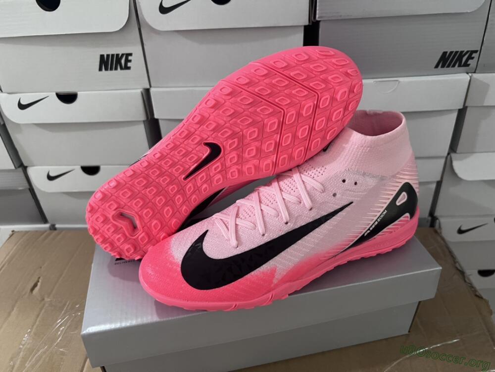 Nike Air Zoom Mercurial Superfly 10 Elite TF Football Shoes - Pink/Black