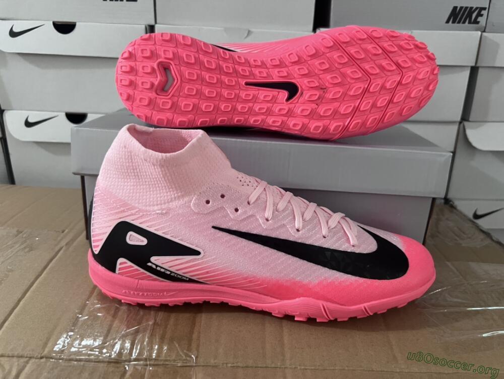 Nike Air Zoom Mercurial Superfly 10 Elite TF Football Shoes - Pink/Black