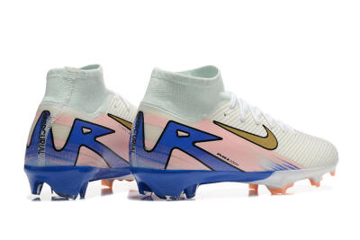 Nike Air Zoom Mercurial Superfly 10 Elite FG Football Boots - White/Gold/Blue/Pink