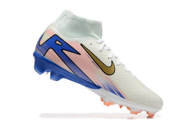 Nike Air Zoom Mercurial Superfly 10 Elite FG Football Boots - White/Gold/Blue/Pink