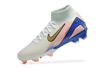 Nike Air Zoom Mercurial Superfly 10 Elite FG Football Boots - White/Gold/Blue/Pink