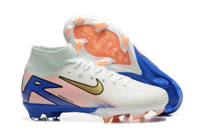 Nike Air Zoom Mercurial Superfly 10 Elite FG Football Boots - White/Gold/Blue/Pink