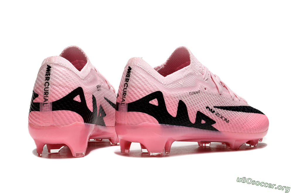 Kids Nike Air Zoom Mercurial Vapor 15 Elite FG Football Boots - Pink/Black 7