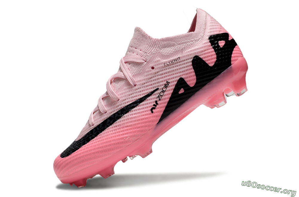 Kids Nike Air Zoom Mercurial Vapor 15 Elite FG Football Boots - Pink/Black 5