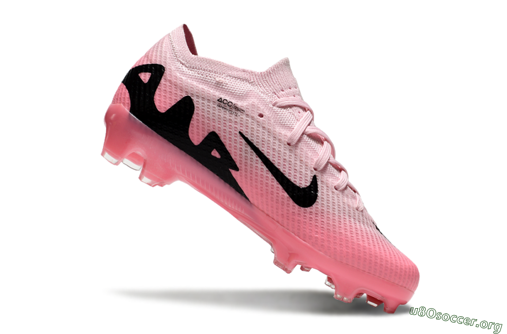 Kids Nike Air Zoom Mercurial Vapor 15 Elite FG Football Boots - Pink/Black 4