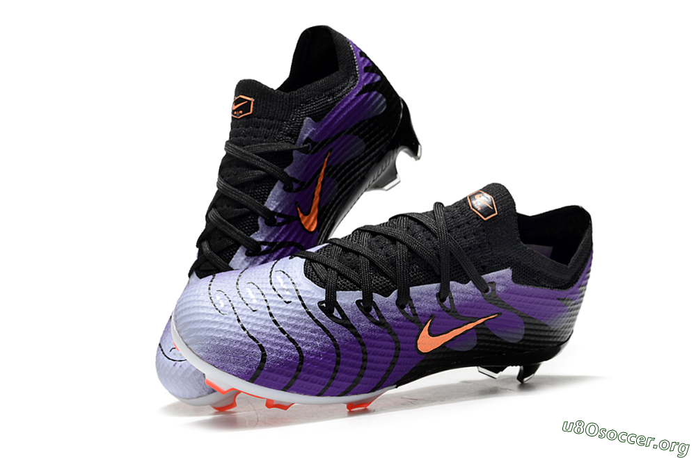 Kids Nike Air Zoom Mercurial Vapor 15 Elite FG Football Boots - Purple/Orange/Black 0