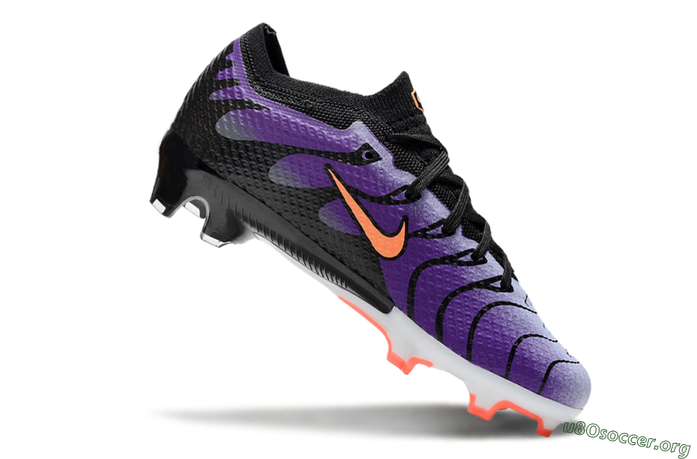 Kids Nike Air Zoom Mercurial Vapor 15 Elite FG Football Boots - Purple/Orange/Black 4