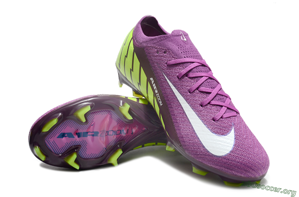 Nike Air Zoom Mercurial Vapor 16 Elite FG Football Boots - Purple/White/Yellow/Brown 0
