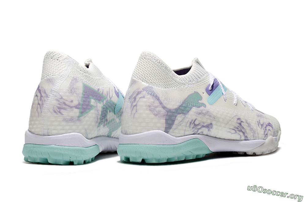 Puma Future Ultimate TF Football Shoes - Beige/Jade/Purple 6