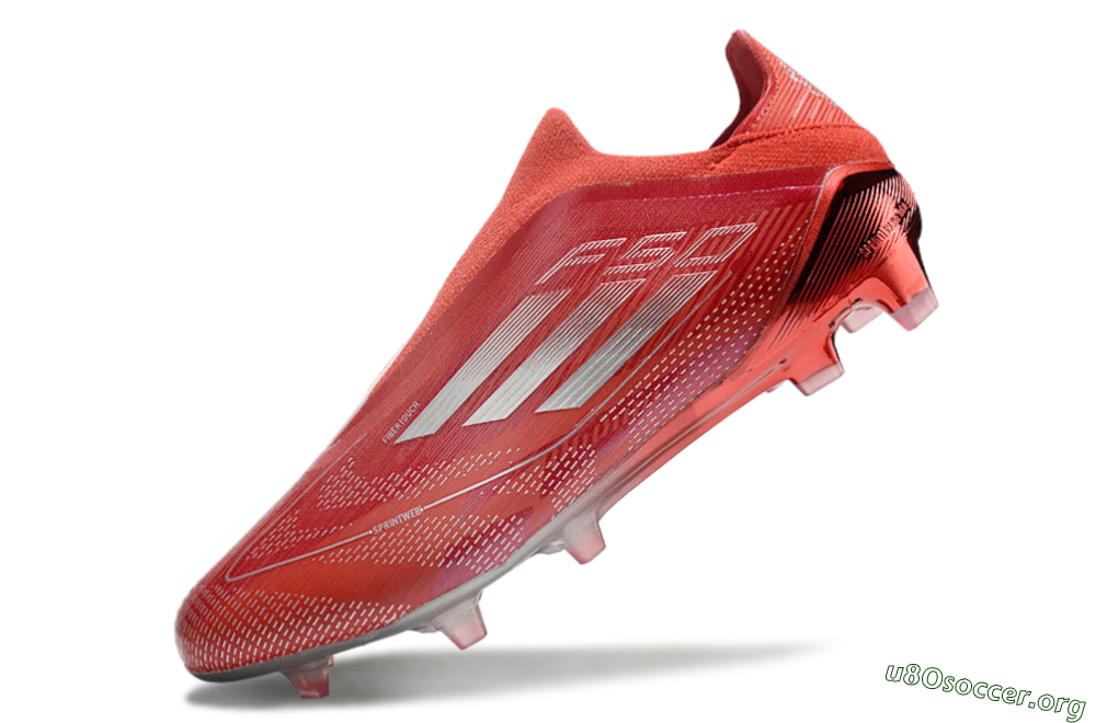 Adidas F50 Elite Laceless FG Football Boots - Red/Silver 5