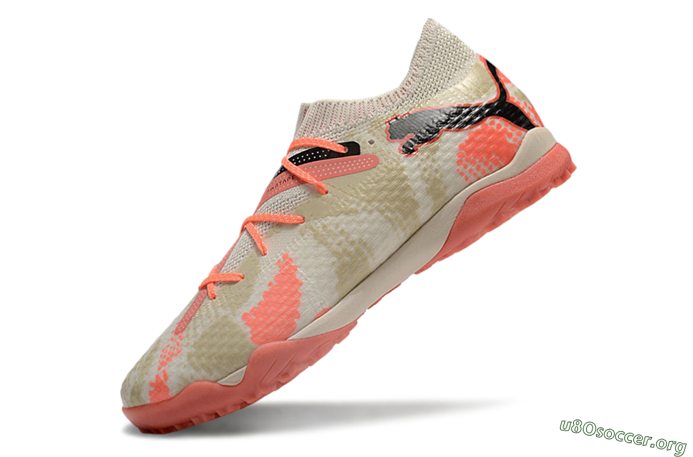 Puma Future Ultimate TF Football Shoes - Beige/Red/Black 5