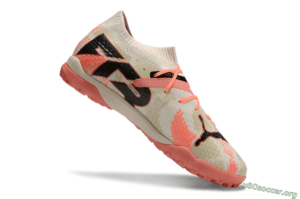Puma Future Ultimate TF Football Shoes - Beige/Red/Black 4