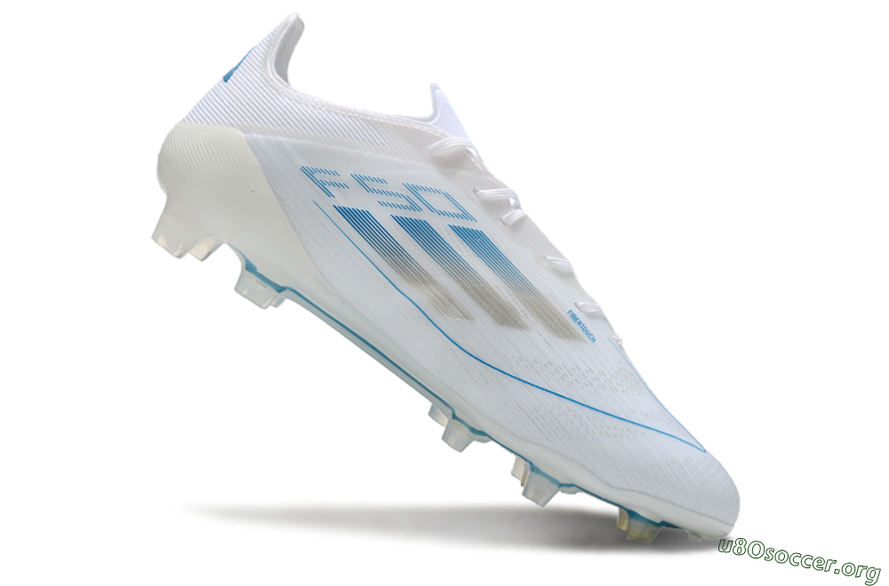 Adidas F50 Elite FG Football Boots - White/Silver/Blue 4