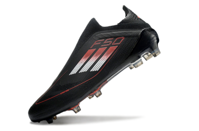 Adidas F50 Elite Laceless FG Football Boots - Black/White/Red