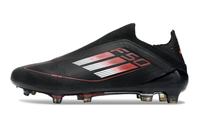 Adidas F50 Elite Laceless FG Football Boots - Black/White/Red
