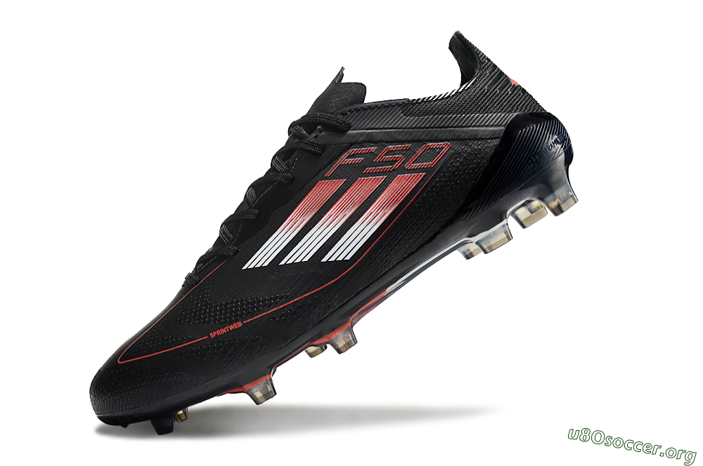 Adidas F50 Eltie FG Football Boots - Black/White/Red 5