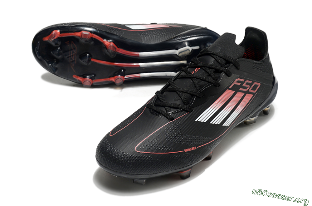 Adidas F50 Eltie FG Football Boots - Black/White/Red 0