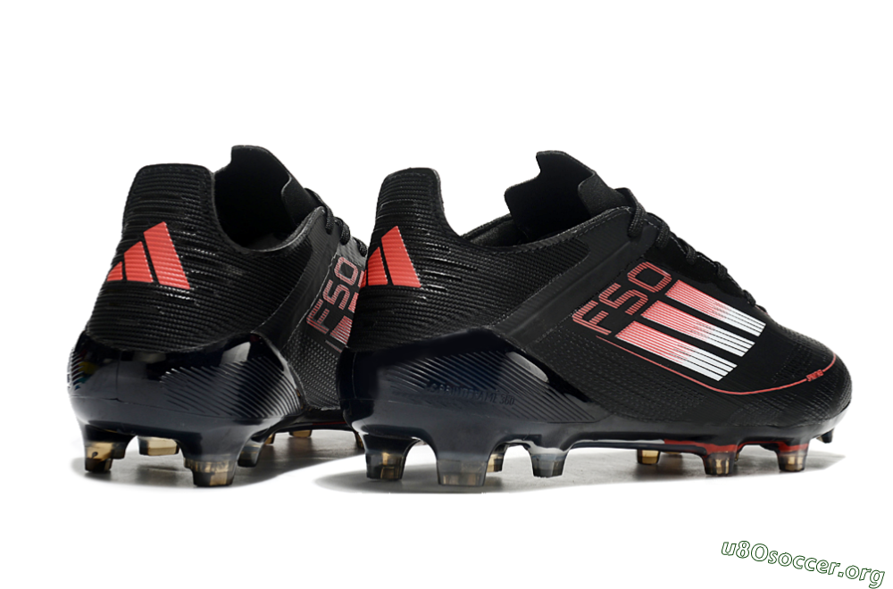 Adidas F50 Eltie FG Football Boots - Black/White/Red 6
