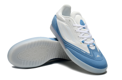 Messi Adizero F50 Freestyle IC Football Shoes - White/Blue/Grey