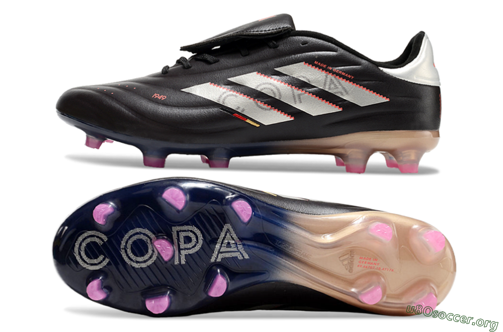 Adidas Copa Pure 2 FG Football Boots - Black/White/Blue 1