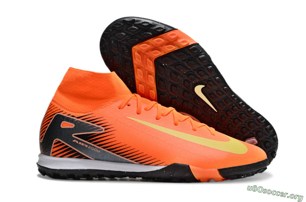 Nike Air Zoom Mercurial Superfly 10 Elite TF Football Shoes - Red/Yellow/Black 2