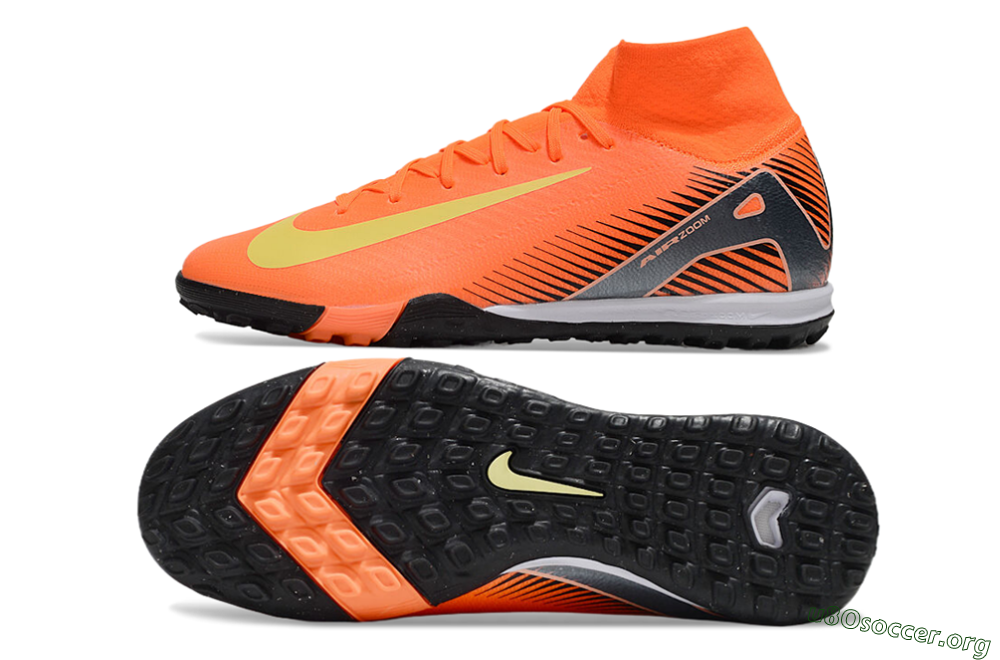 Nike Air Zoom Mercurial Superfly 10 Elite TF Football Shoes - Red/Yellow/Black 1