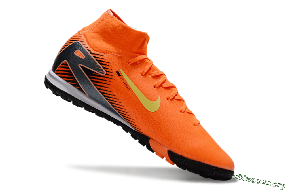 Nike Air Zoom Mercurial Superfly 10 Elite TF Football Shoes - Red/Yellow/Black 4