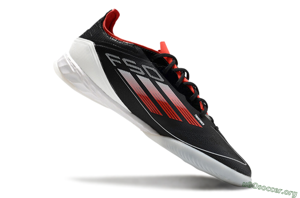 Adidas F50 Pro IC Football Shoes - Black/Red/White 4
