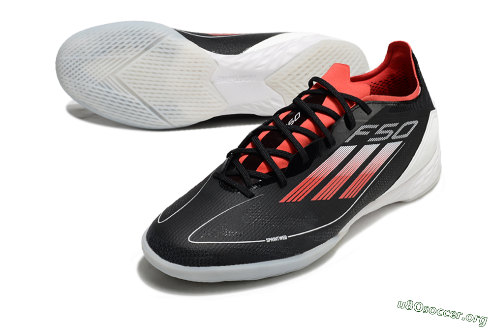 Adidas F50 Pro IC Football Shoes - Black/Red/White 0