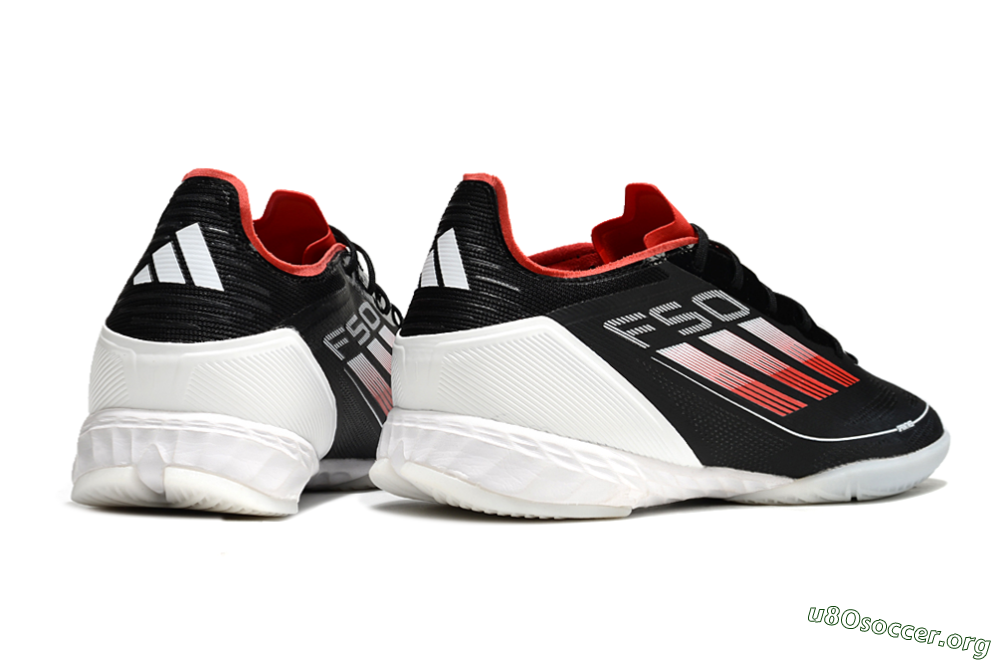Adidas F50 Pro IC Football Shoes - Black/Red/White 6
