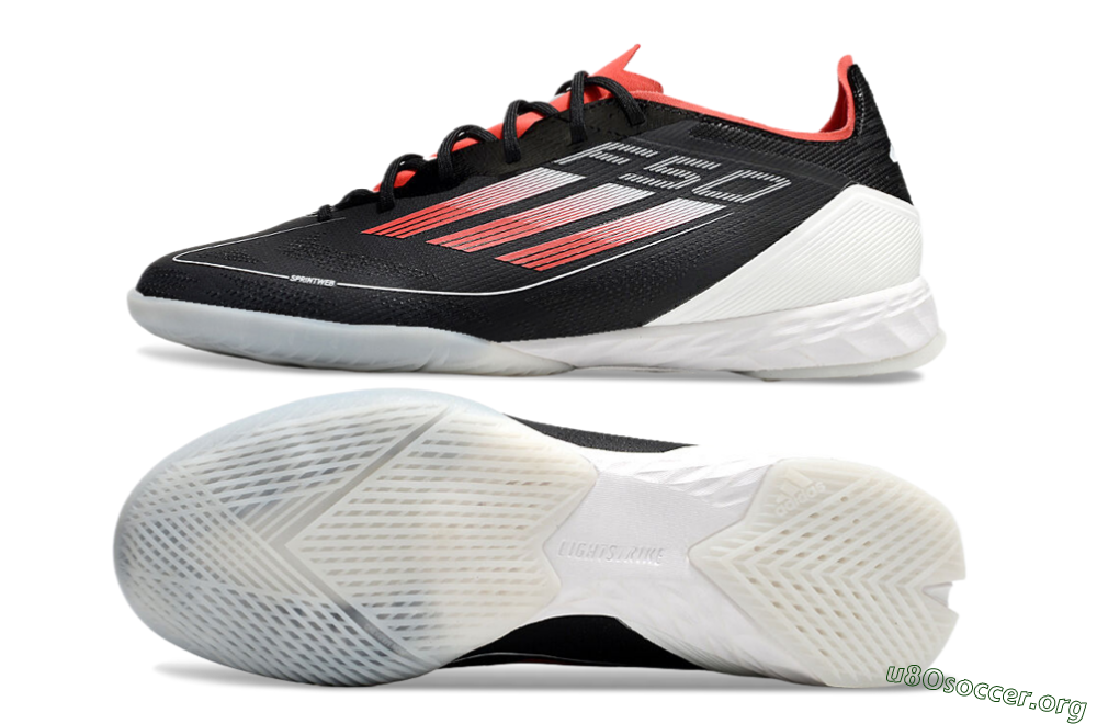 Adidas F50 Pro IC Football Shoes - Black/Red/White 1