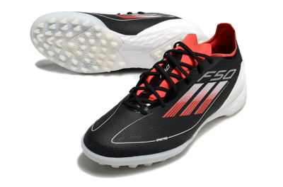 Adidas F50 Pro TF Football Shoes - Black/Red/White