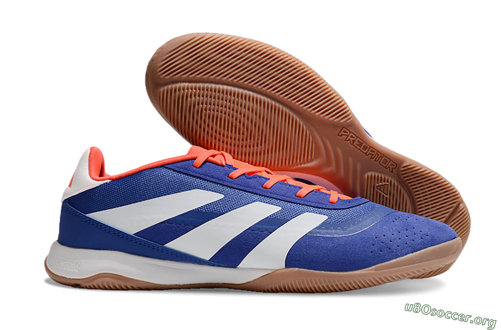 Adidas Predator 24 Elite IC Football Shoes - Blue/White/Brown 2