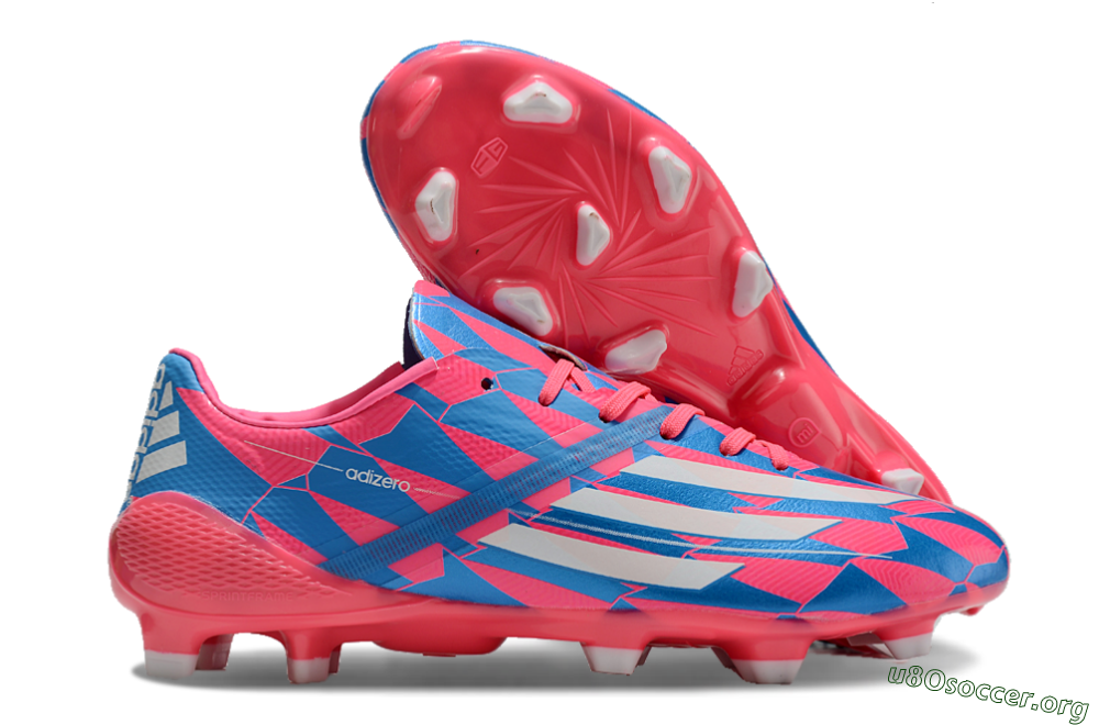 Adidas F50 Elite FG Football Boots - Blue/Red/Silver 2
